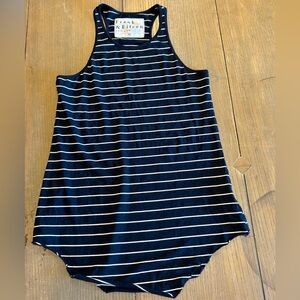 Frank & Eileen Black and White Striped Tee